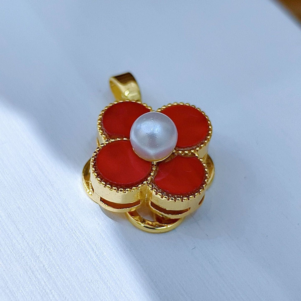 Rotating Floral & Sparkle Copper Pendant Collection style 134