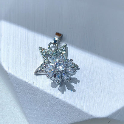 Rotating Floral & Sparkle Copper Pendant Collection style 145
