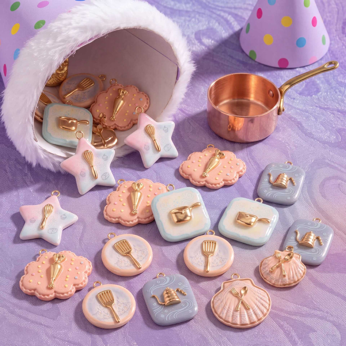 Pastel Baking Tools Copper Charm Collection gallery image 2