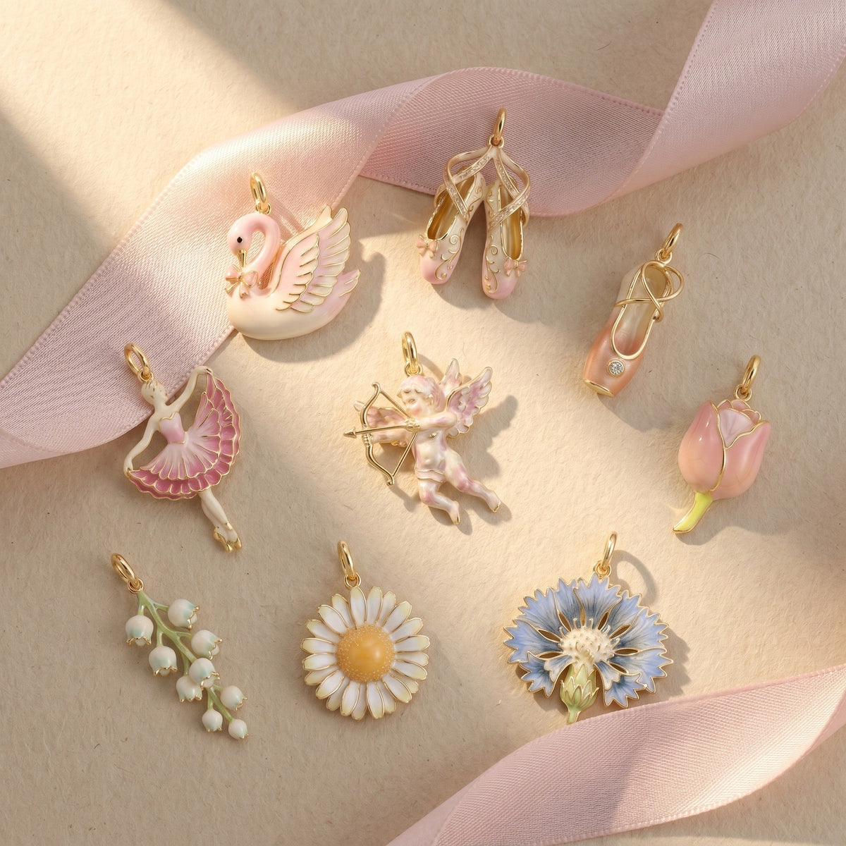 Ballet Garden Copper Charm Collection