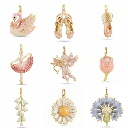 Ballet Garden Copper Charm Collection