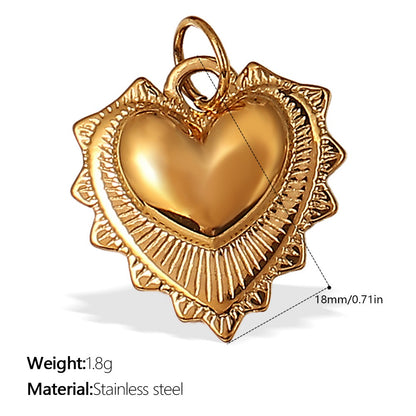 Heart Keepsake Pendant Charms