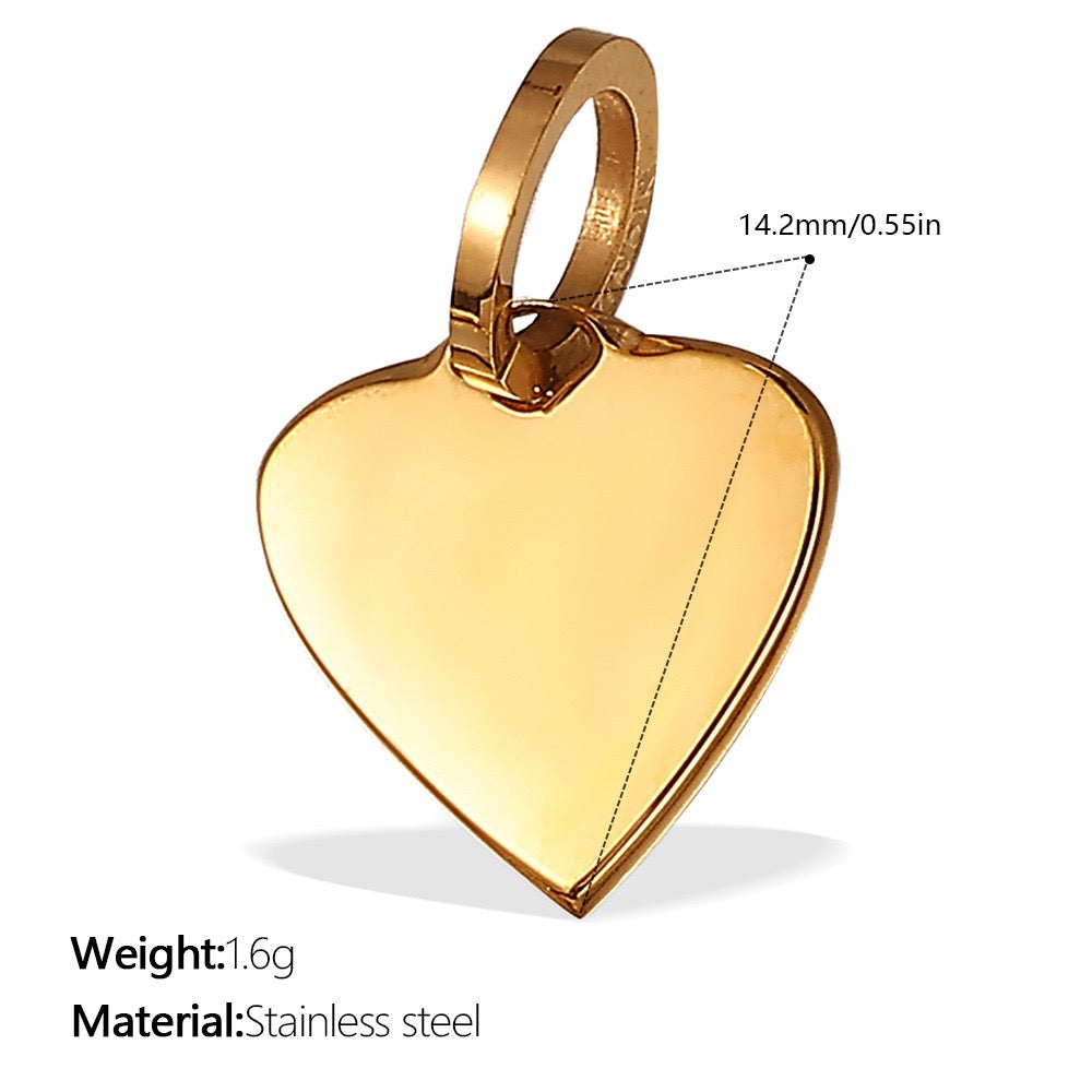 Heart Keepsake Pendant Charms