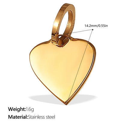 Heart Keepsake Pendant Charms