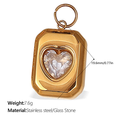 Heart Keepsake Pendant Charms