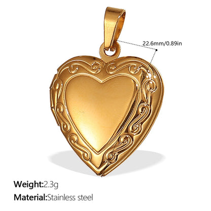 Heart Keepsake Pendant Charms