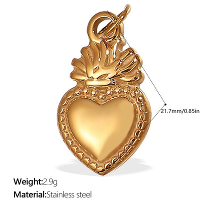 Heart Keepsake Pendant Charms