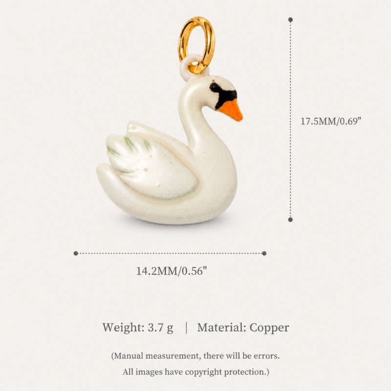 Ballet Story Copper Charm Collection - White Swan