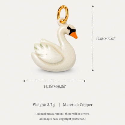 Ballet Story Copper Charm Collection - White Swan