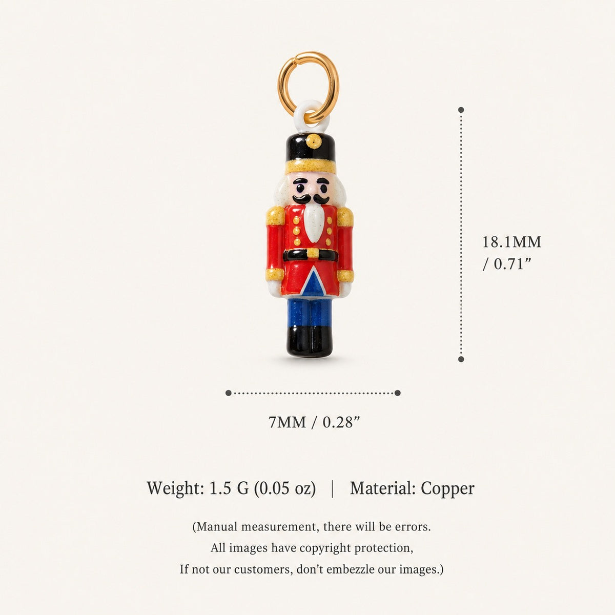 Ballet Story Copper Charm Collection - Nutcracker Soldier
