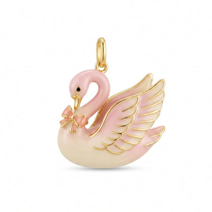 Ballet Garden Copper Charm Collection - Pink Swan