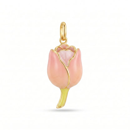 Ballet Garden Copper Charm Collection - Pink Tulip