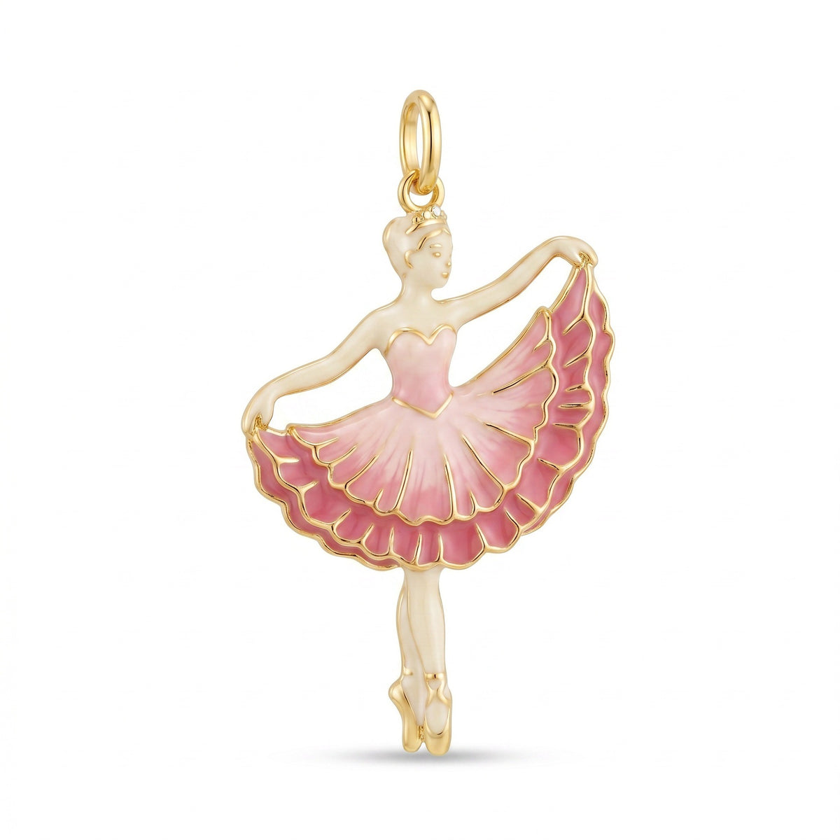 Ballet Garden Copper Charm Collection - Pink Ballerina