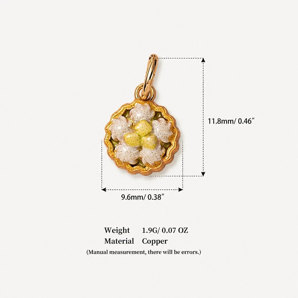 Sweet Treats & Kawaii Copper Charm Collection - Cream Tart