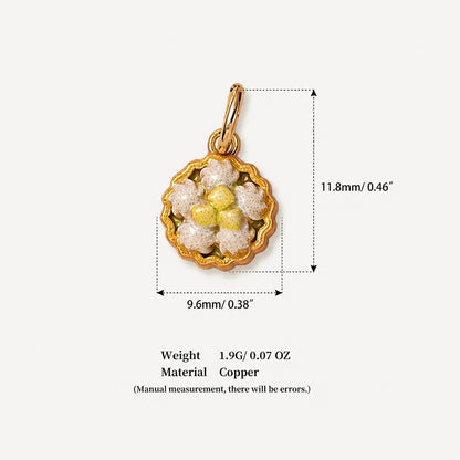 Sweet Treats & Kawaii Copper Charm Collection - Cream Tart