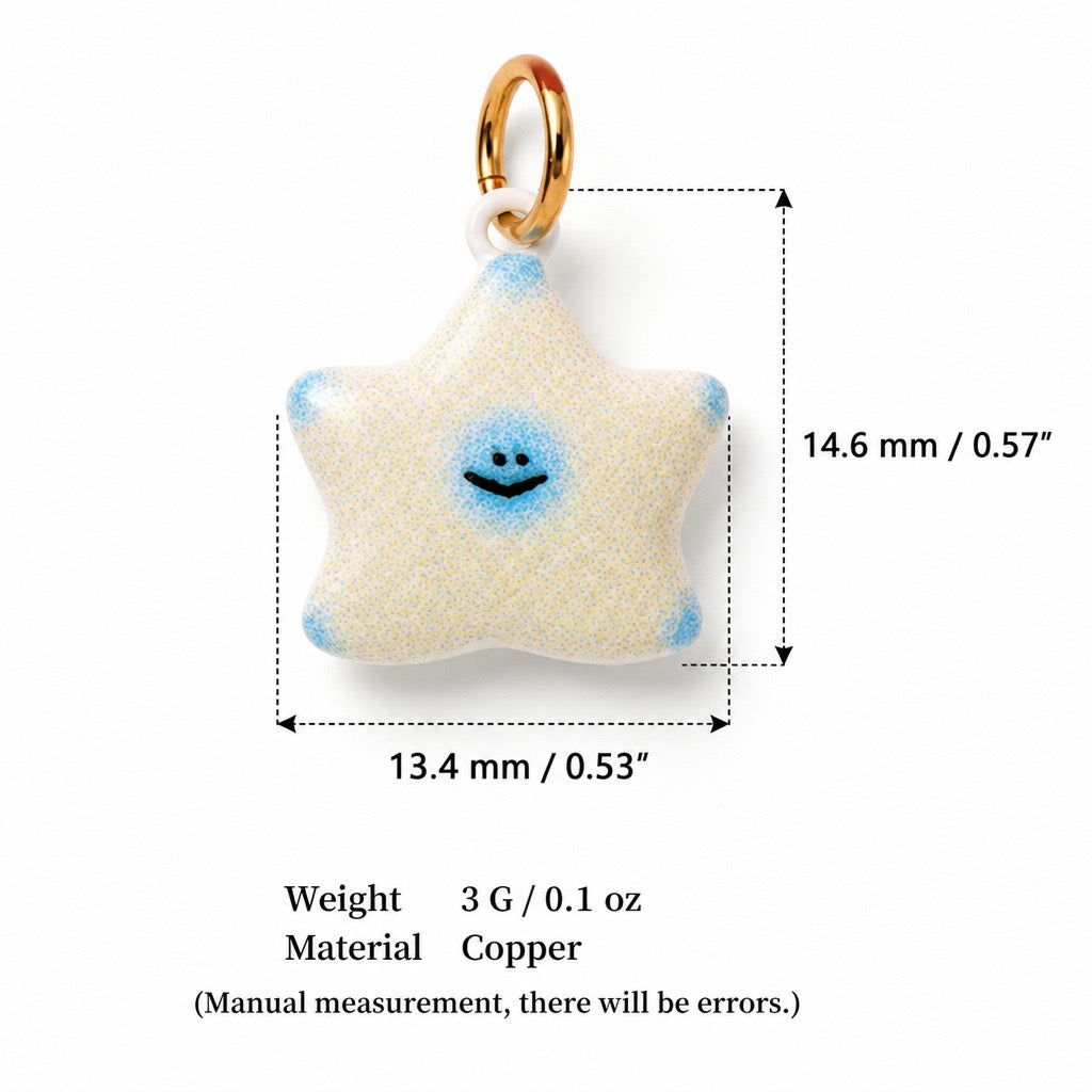 Sweet Treats & Kawaii Copper Charm Collection - Star Character