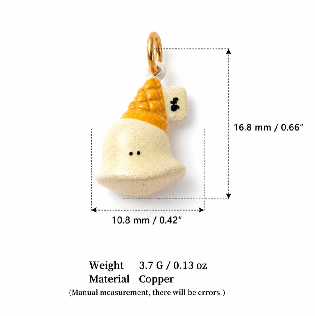 Sweet Treats & Kawaii Copper Charm Collection - Bell Character