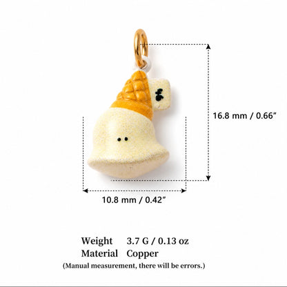 Sweet Treats & Kawaii Copper Charm Collection - Bell Character