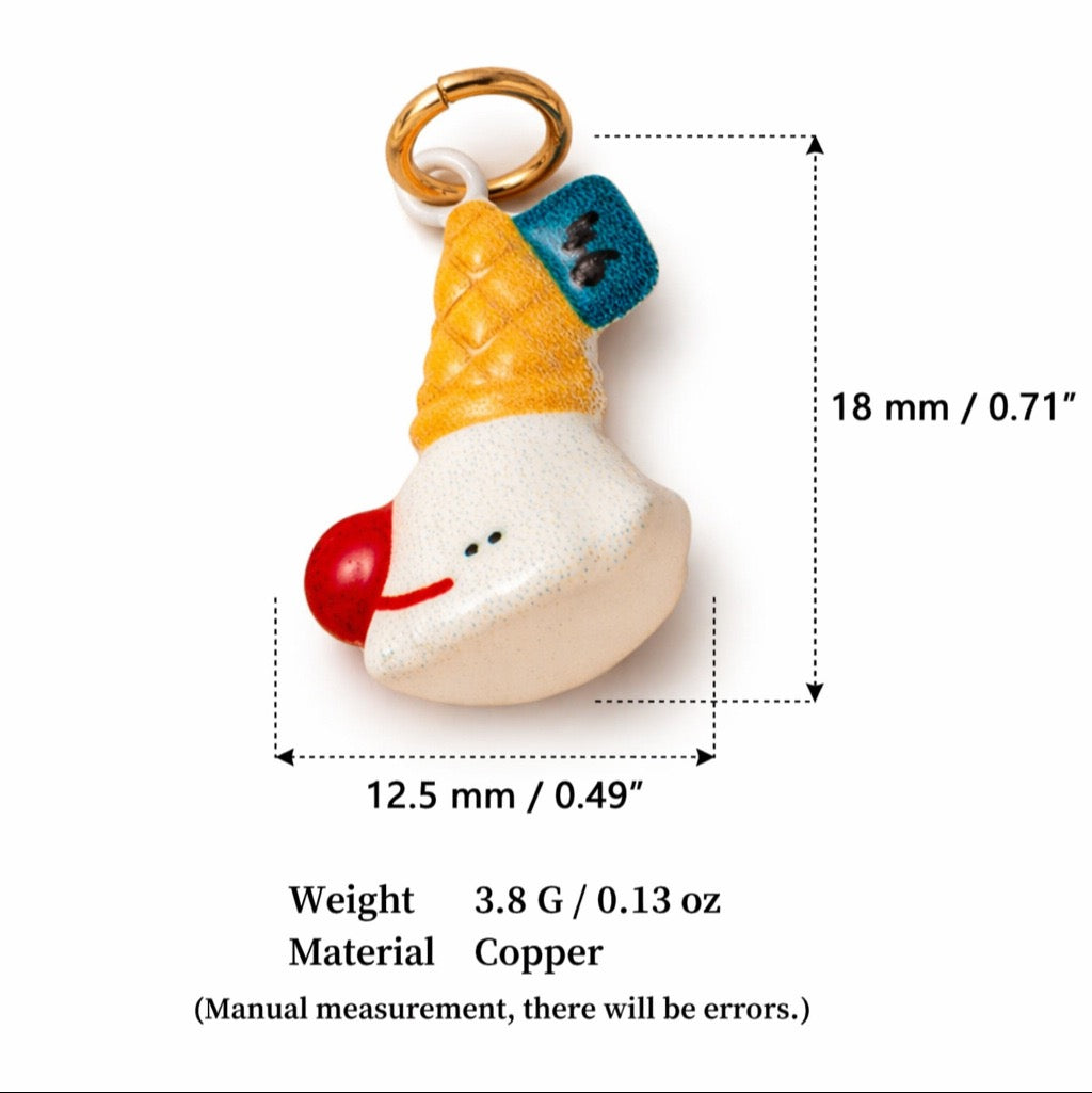 Sweet Treats & Kawaii Copper Charm Collection - Carrot Character
