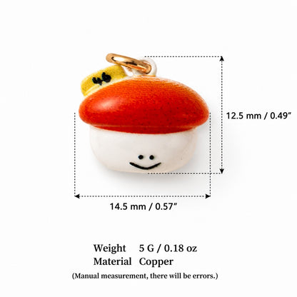 Sweet Treats & Kawaii Copper Charm Collection - Mushroom Character