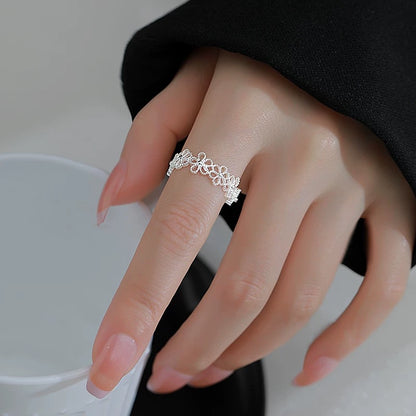 Floral Open Ring