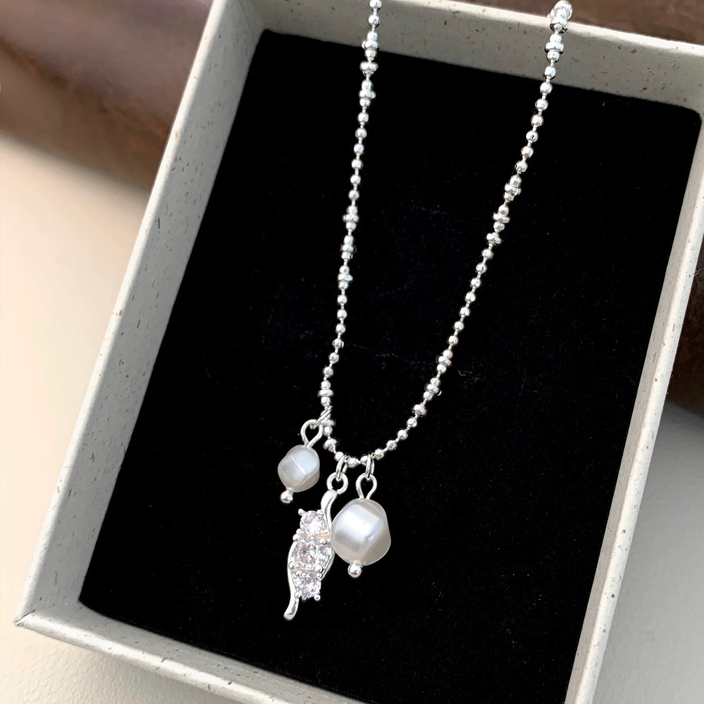 Delicate Pearl Drop Necklace
