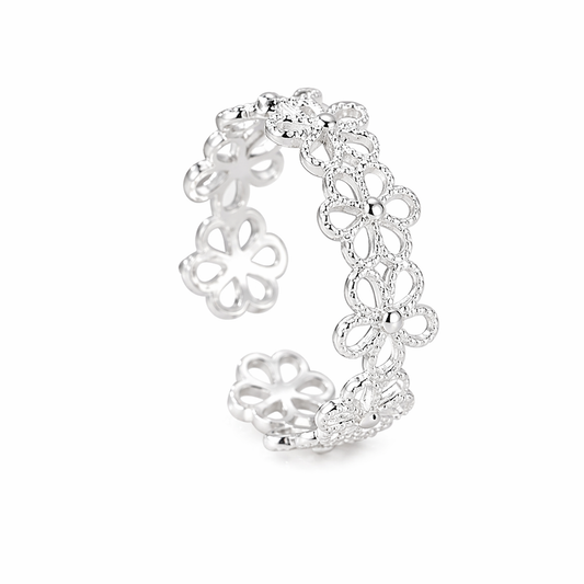 Floral Open Ring