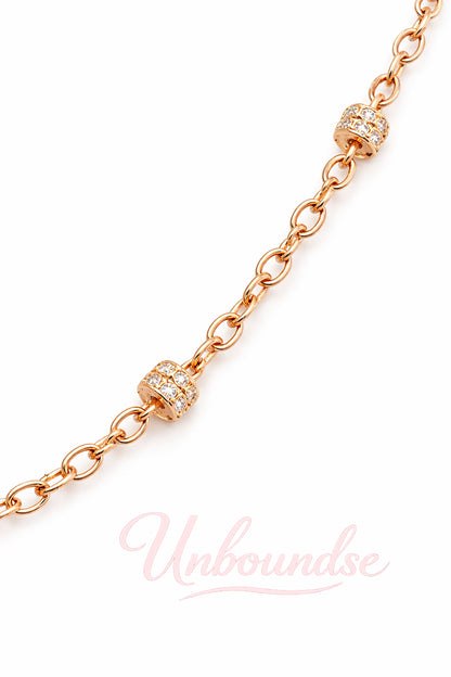 Rose Gold Butterfly Pendant Necklace