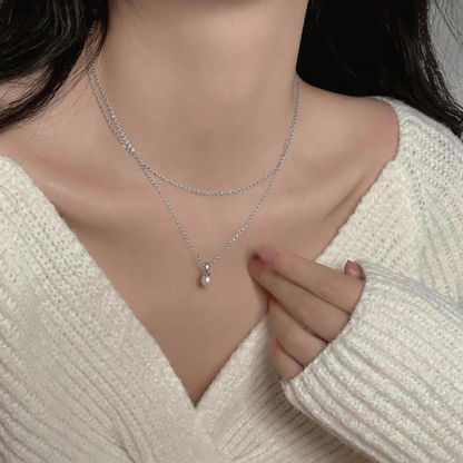 Double Layer Freshwater Pearl Necklace
