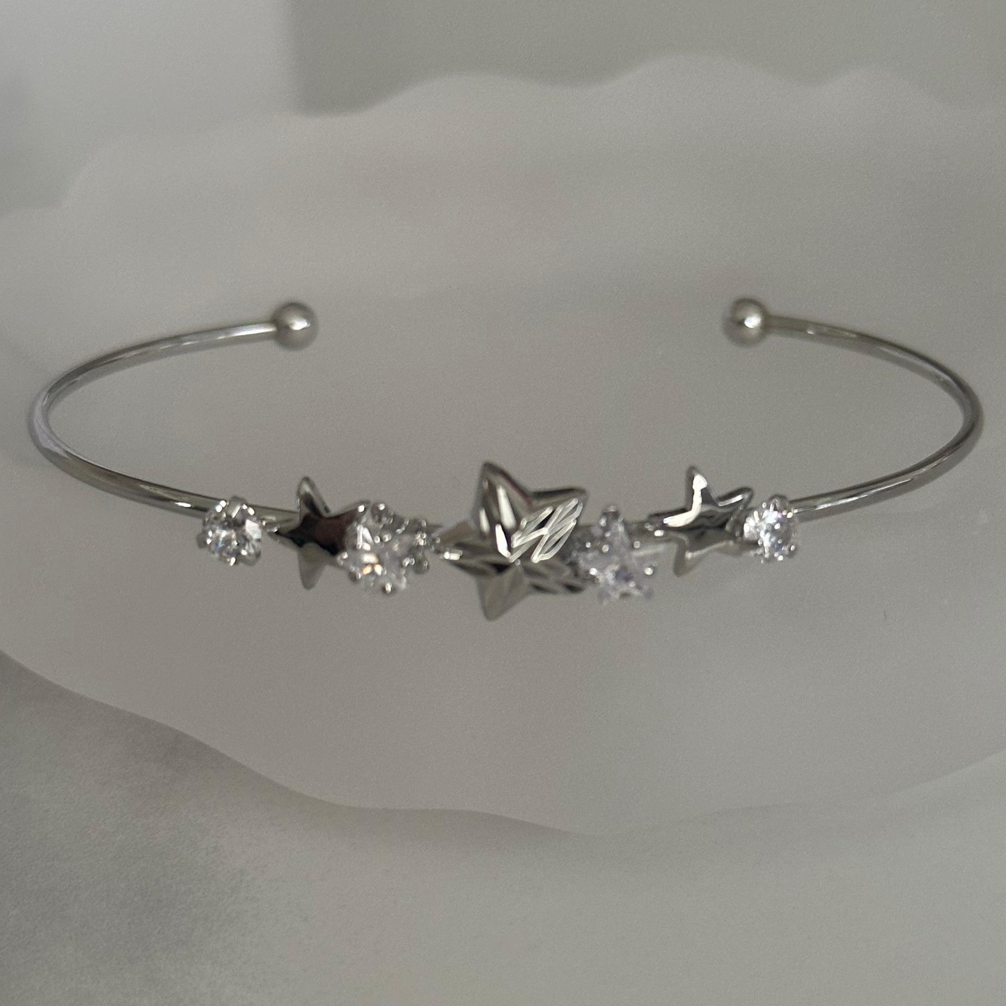 Graceful Stack - Free Mixable silver Bracelet Collection