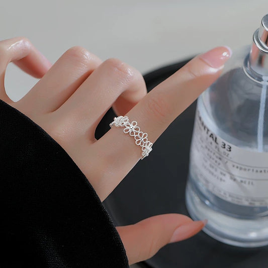 Floral Open Ring