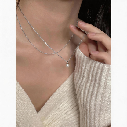 Double Layer Freshwater Pearl Necklace