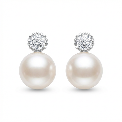 Zarte Perlenohrringe