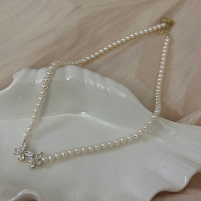 Floral Pearl Statement Necklace
