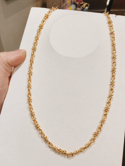 Golden Knot Link Necklace