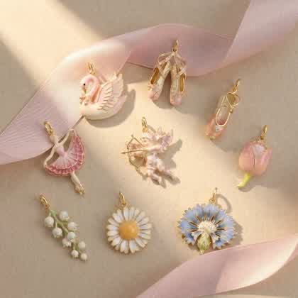 Ballet-themed charms